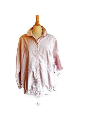 Woman's Vintage Catalina Cotton Wind breaker Button front size XL